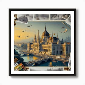 Budapest Cityscape 1 Art Print