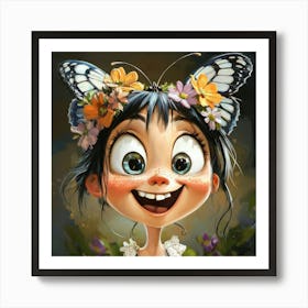 Fairy Tale Girl Art Print