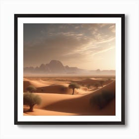Desert Landscape - Desert Stock Videos & Royalty-Free Footage 24 Art Print