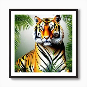 Tiger In The Jungle 1 Art Print