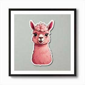 Llama Sticker 1 Art Print
