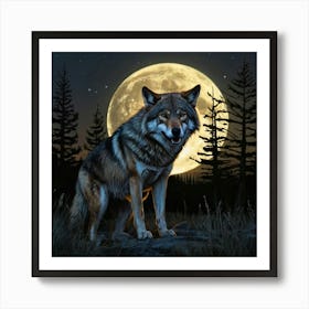 Howl At The Moon Art Print