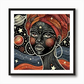 Astranova Celestial Portrait Art Print