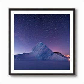 Iceberg In North Star Bay, Greenland, Nasa Art Print