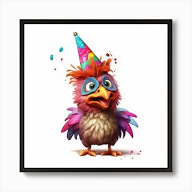 Birthday Bird 1 Art Print