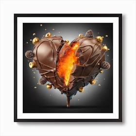 Heart Of Chocolate Art Print