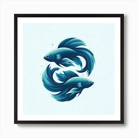 Zodiac Fish Art Print