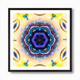 Psychedelic Mandala 34 Art Print