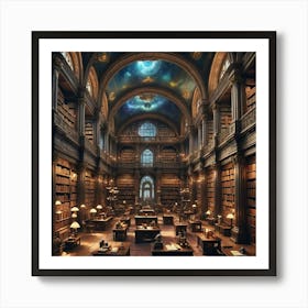 Library Of Paris Poster