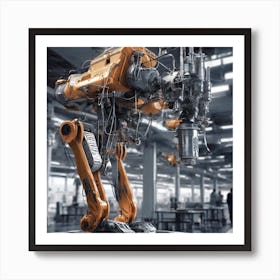 Robot In A Factory 2 Poster