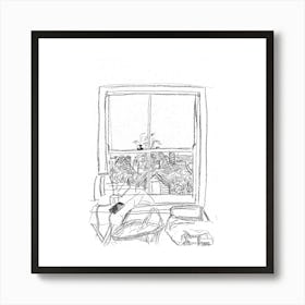 Window with a View Art Print