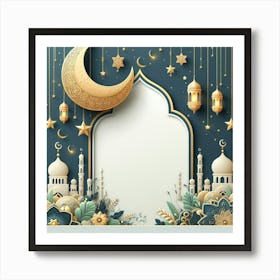 Muslim Holiday Background Art Print