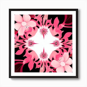 Pink Flowers Art Print