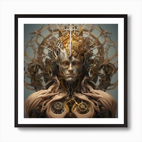 Clockwork Man Art Print