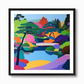 Colourful Gardens Hamarikyu Gardens Japan 2 Art Print