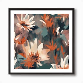 Abstract Flowers Art Prints and Posters Art Print