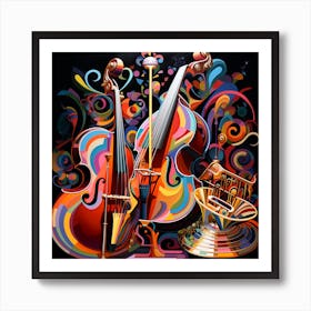 Colorful Music Art Print