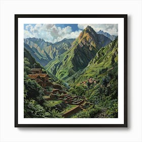 Peruvian Village Art Print