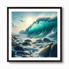 Ocean Wave 7 Art Print