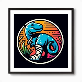 T - Rex Logo 1 Art Print