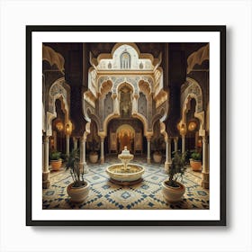 Palace In Morocco Art Print