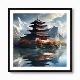 Chinese Pagoda Art Print