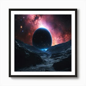 Space Landscape 1 Art Print