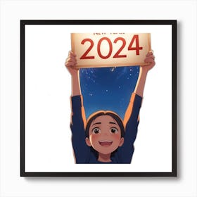 New Year 2024 Art Print