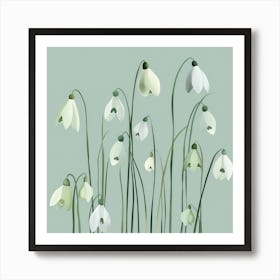 Snowdrops Art Print