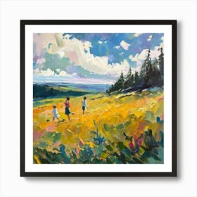 Children In The Meadow Art Print