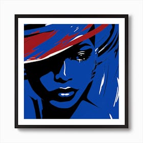 Woman'S Face 14 Art Print