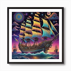 Ethereal Flotilla Art Print