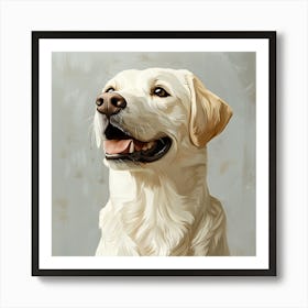 Labrador Retriever Calm Oil Painting 1 Art Print