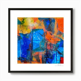 Contemporary art, modern art, mixing colors together, hope, renewal, strength, activity, vitality. American style.88 Art Print