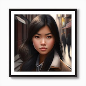 A lovely Asian Girl Art Print