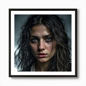 Portrait Of A Young Woman 3 Art Print