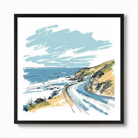 Road To California Art Print