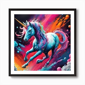 Galaxy Unicorn Art Print