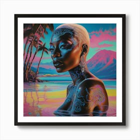 'The Girl In The Water' Art Print