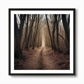 Path Through The Woods Art Print