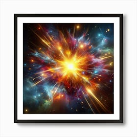 Nebula Explosion Art Print