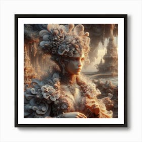 Woman In A Fantasy World Art Print