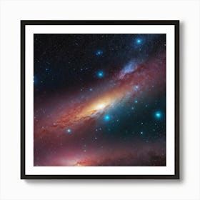 Galaxy In The Night Sky Art Print