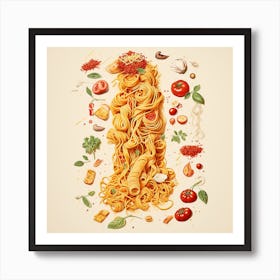 Italian Food Illustration Art Print