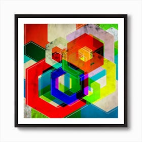 Abstract Art Illustration In A Digital Creative Style 08 Art Print