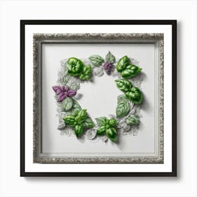 Wreath Of Herbs Art Print