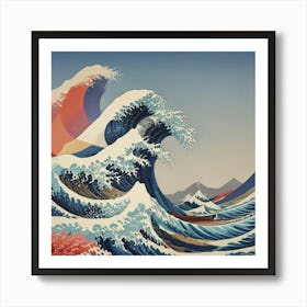 Great Wave Off Kanagawa 14 Art Print