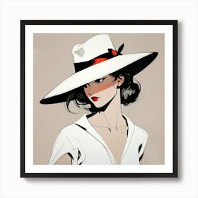 Elegant woman 2 Art Print