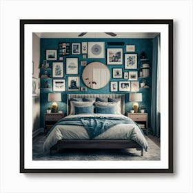 Blue Bedroom 1 Art Print