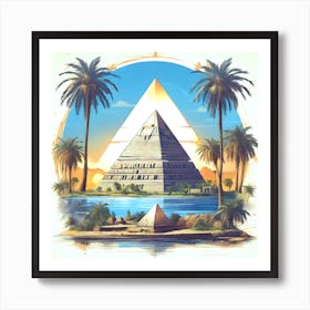 Egyptian Pyramid Art Print